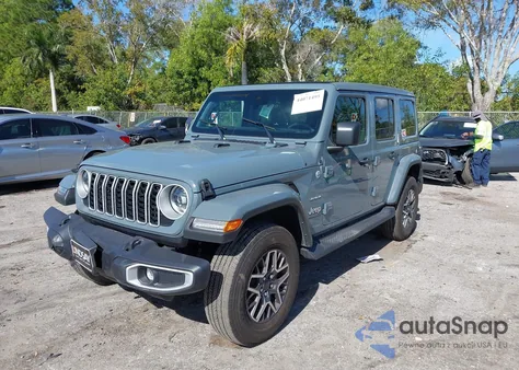 2024 Jeep Wrangler 4-Door Sahara 4X4 from USA, damaged, VIN 1C4PJXEG3RW354695